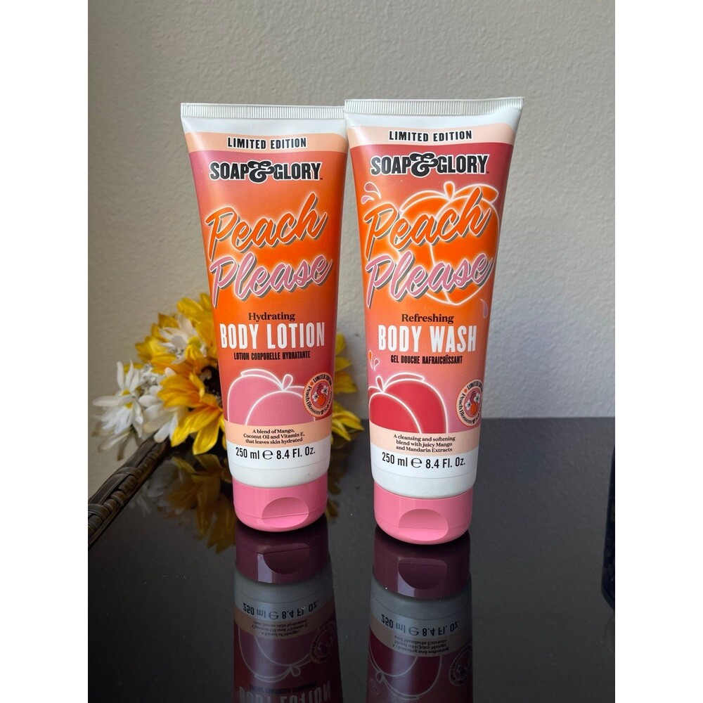 Soap & Glory Limited Edition Peach Please Body Lotion & Wash